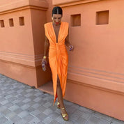 Nela Feestjurk | Prachtige Pasvorm met Luxe Stof en Tijdloze Elegantie