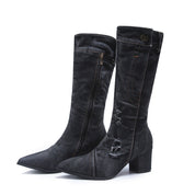 Daisy™ Denim Laarzen | Trendy Denim Statement Boots met Comfortabele Pasvorm