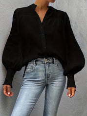 Albina™ Lantern Sleeve Blouse | Elegante Blouse met Lantaarnmouwen en Tijdloze Klasse