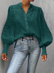 Albina™ Lantern Sleeve Blouse | Elegante Blouse met Lantaarnmouwen en Tijdloze Klasse