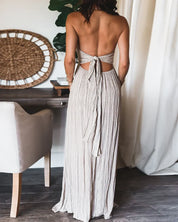 Luciana Dress | Mouwloze Geplooide Jurk met Lichtgewicht Ademend Design