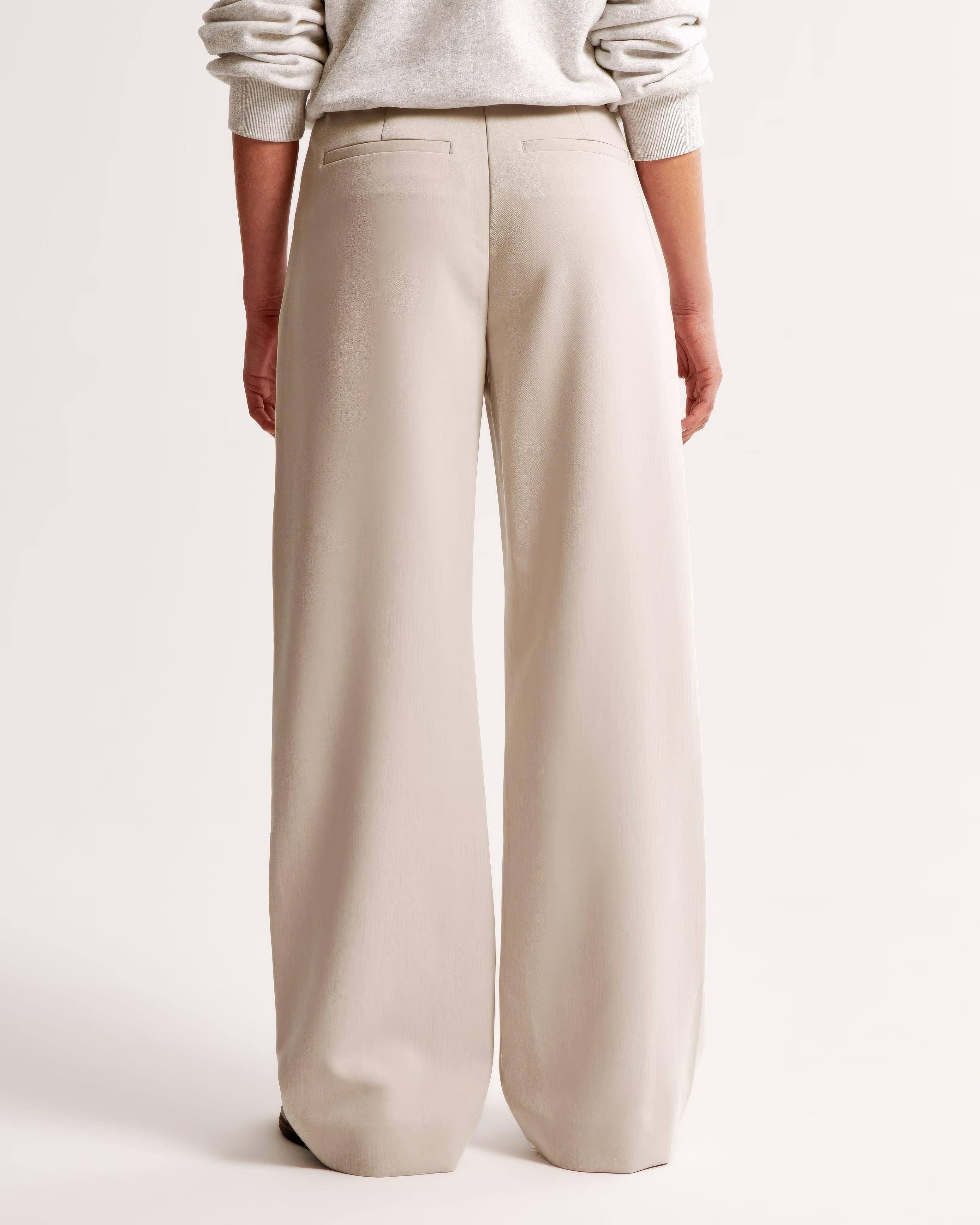 Bianca Hoge taille pantalon dames – geplooide pantalon met elegante tapered fit