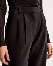 Bianca Hoge taille pantalon dames – geplooide pantalon met elegante tapered fit