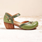 Bella Sandalen | Comfortabele Retro Sandalen met Enkelband en Uitgesneden Details