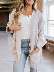 Rosa Vest | Oversized Damesvest in Retro Stijl zonder Sluiting