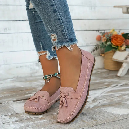 Alexis Loafers | Orthopedische Vintage Instappers Mocassins met Strik en Ergonomisch Comfort