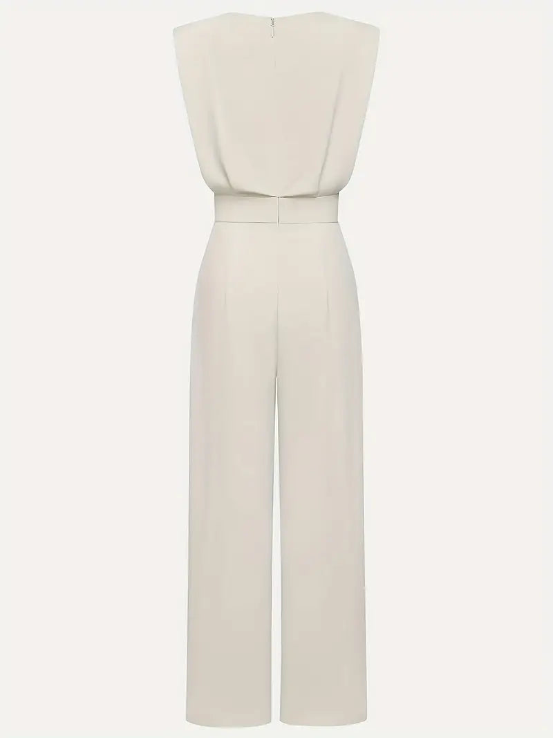 Jumpsuit Dames met Hoge Taille en Rechte Pijpen, Elegante Look - Vivienne Altieri