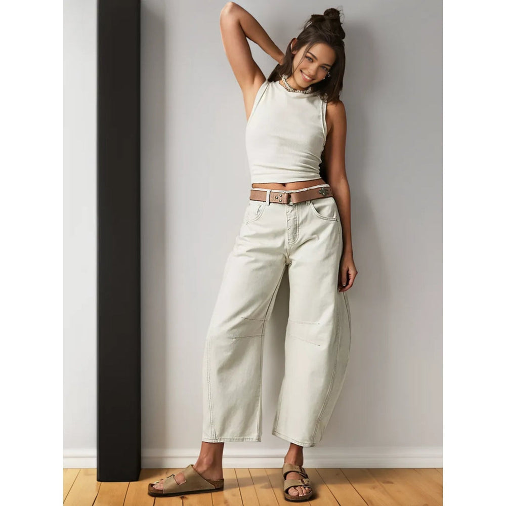 Anamalia Jeans | Wijde Pijpen Jeans met Hoge Taille en Luchtige Pasvorm