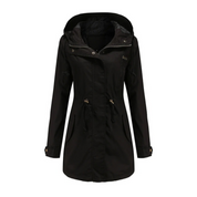 Dames Parka Jas Lichtgewicht Winddicht Ceintuur Capuchon - Zwart / Groen / Bruin - Maelen