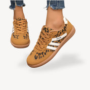 Sofia dames sneakers – suède orthopedische sneakers met contrastdetails & casual comfort