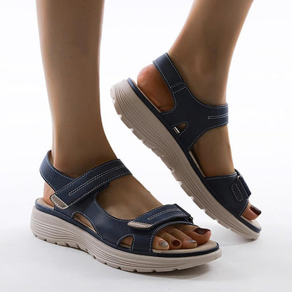 OrthoDaily Zomersandalen | Orthopedische Dames Sandalen met Brede Teendoos en Hielkussens