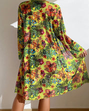 Annie Bikiniset | 3-Delige Zomerse Bikiniset met Bloemenprint en Mesh Blouse