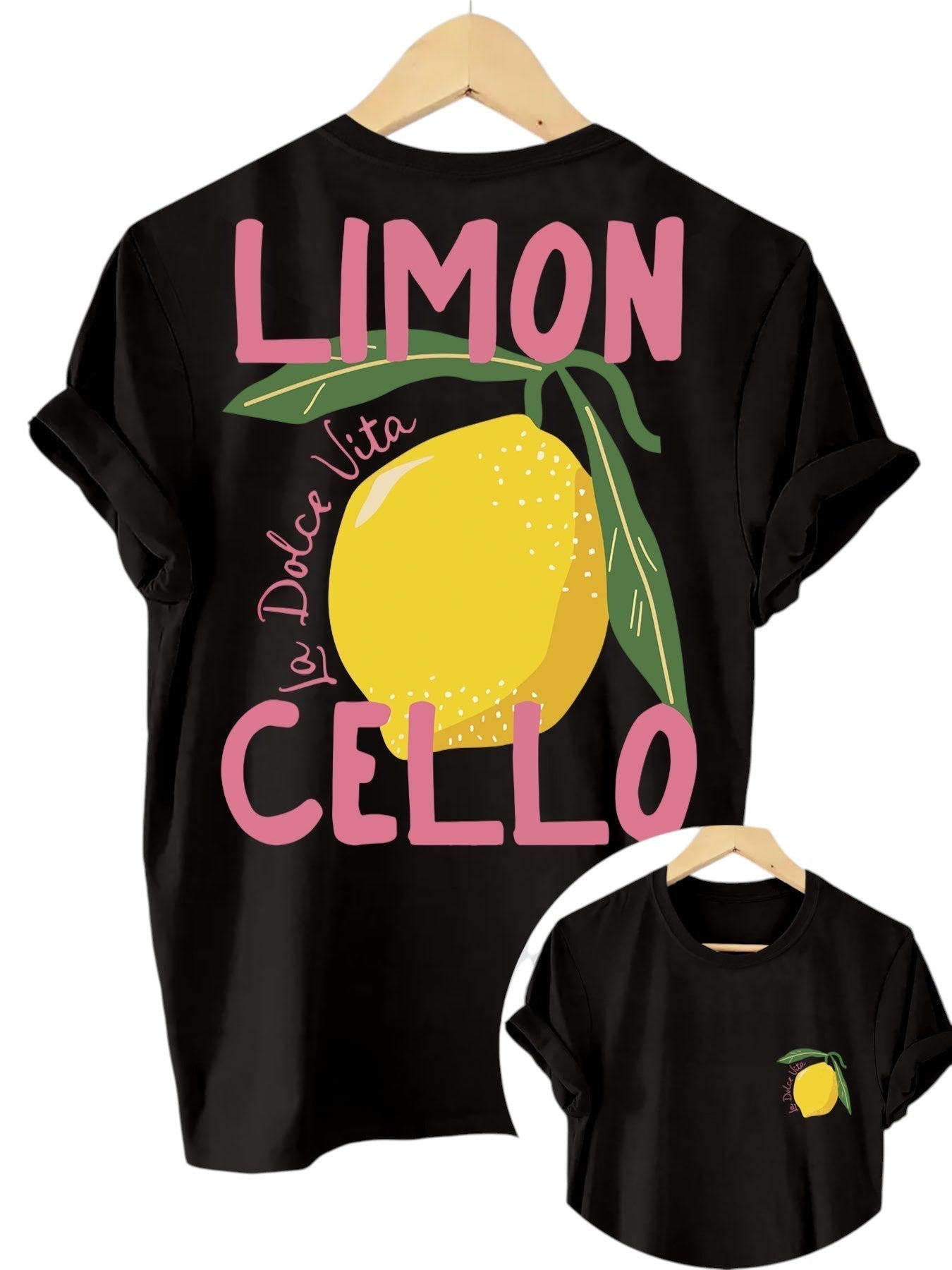 Limoncello | Trendy Zomers T-Shirt Dames met Citroen Print