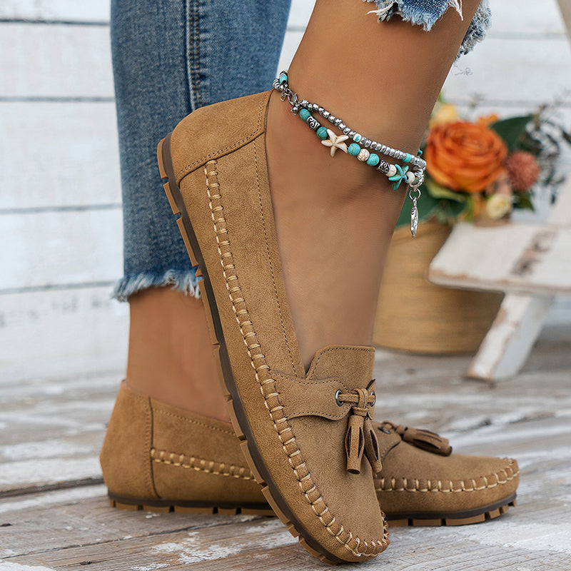 Alexis Loafers | Orthopedische Vintage Instappers Mocassins met Strik en Ergonomisch Comfort