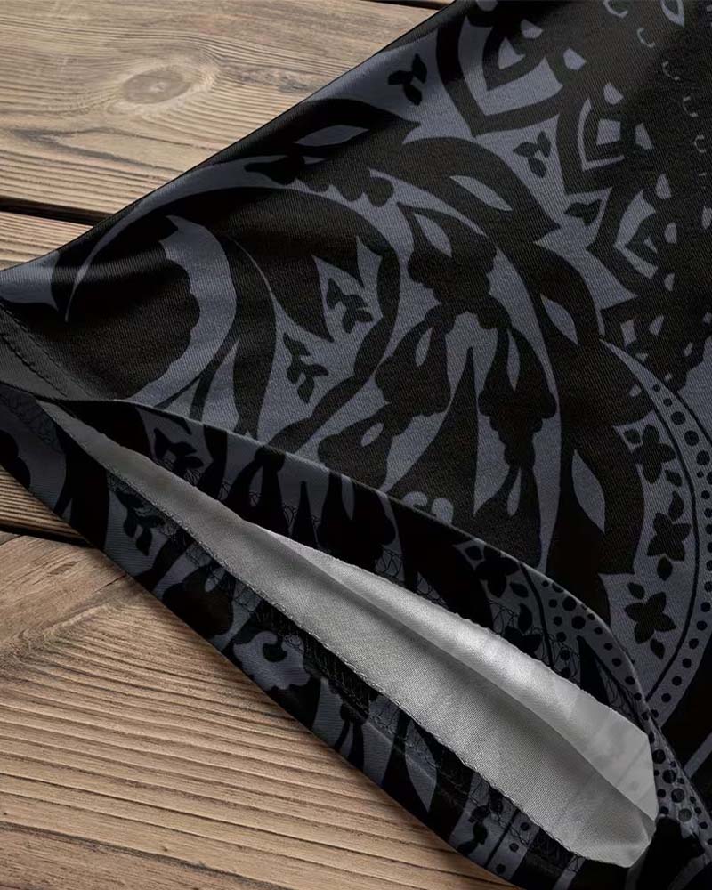 Oversized Top Dames met Lange Mouw en Sierlijke Paisley Print - Camilla Rosetti