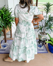 Dames A-lijn Maxi Jurk met Rits Smocked Taille Lente en Zomer - Mauve Bruin / Blauw / Zwart - Maelen