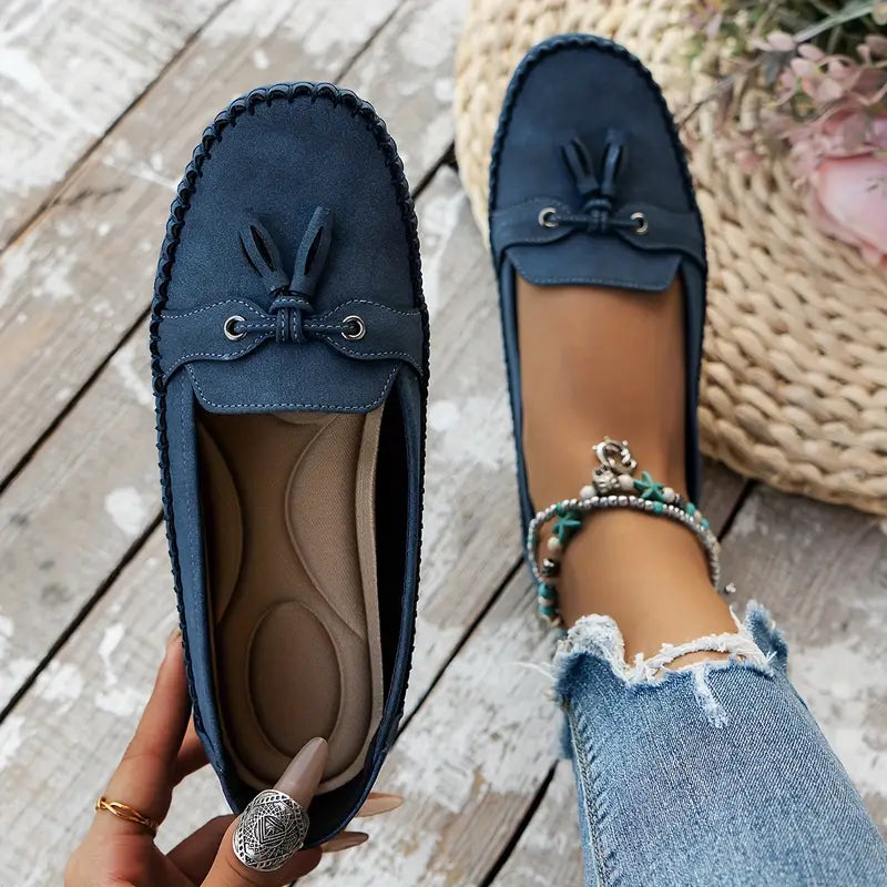Alexis Loafers | Orthopedische Vintage Instappers Mocassins met Strik en Ergonomisch Comfort
