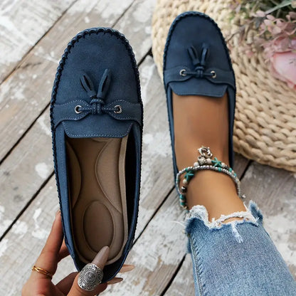 Alexis Loafers | Orthopedische Vintage Instappers Mocassins met Strik en Ergonomisch Comfort