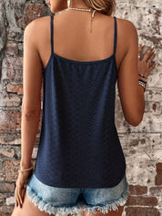 Amara Top | Kanten Zomertop met V-hals en Spaghetti Bandjes