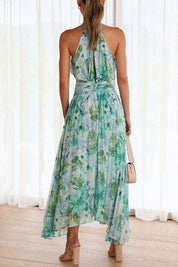 Aloysia Maxi Jurk | Zomerse Bloemenjurk met Elegante Taille en Luchtige Pasvorm