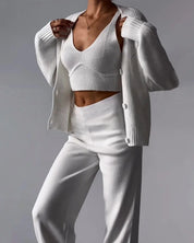 Allure Set | Driedelig Damesensemble met Verleidelijke Pasvorm en Stijlvol Jasje