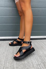 Afrozeh™ Dikke Gladiator Sandalen | Trendy Zomersandalen met Comfort, Grip en Duurzaamheid