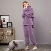 Sofia Pyjama | Warm Fleece Pyjama-Set met Dikke Stof voor Knusse Winteravonden