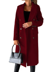 Aeris™ Winter Trenchcoat | Warme Damesjas met Reverskraag in Klassiek Design