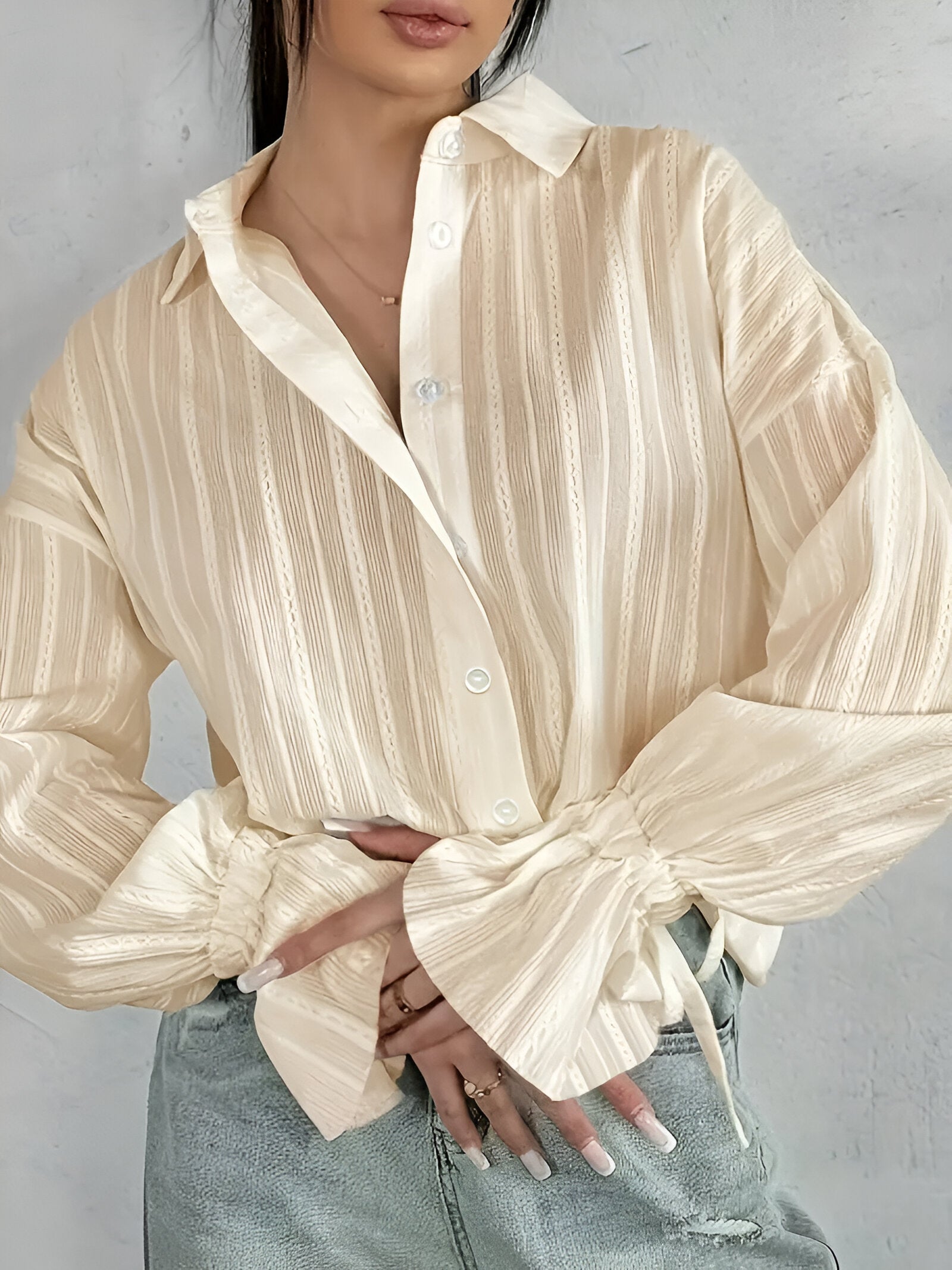 Benja Overhemd | Luxe Overhemd met Geborduurde Kraag en Verfijnde Knoopsluiting