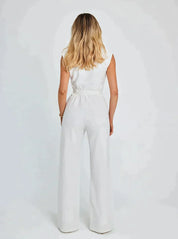 Giulia Jumpsuit | Chique Dames Jumpsuit met Wijde Pijpen en Elegante Pasvorm
