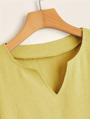 Caelina Jurk | Elegante 3/4 Mouw Jurk voor Dagelijks Comfort en Stijl