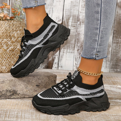 Siena Sneakers | Lichtgewicht Dames Sneakers met Ademend Mesh en Verhoogde Zool
