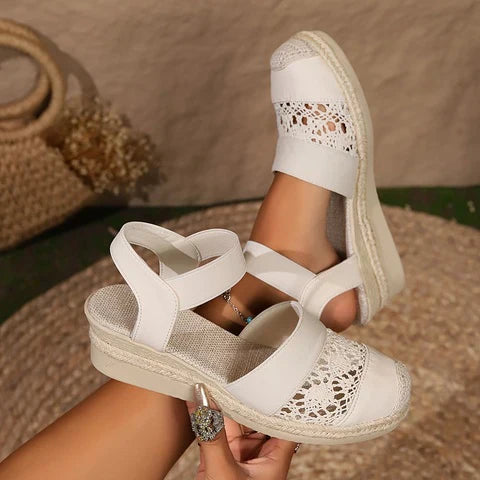 Anita™ Sandalen | Comfortabele Dames Sandalen met Kantdetails en Ergonomische Zool