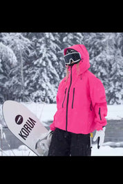 Unisex Ski Jas – Waterdichte Warm Gewatteerde Outdoor Winterjas van Elena Moretti