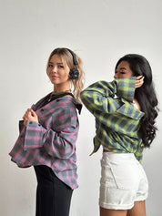 Caitlin Overhemd | Klassiek Ruitpatroon met Button-Down Kraag en Getailleerde Pasvorm