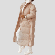 Alessia Lange Winterjas Dames – Warme Getailleerde Jas met Elegante Pasvorm