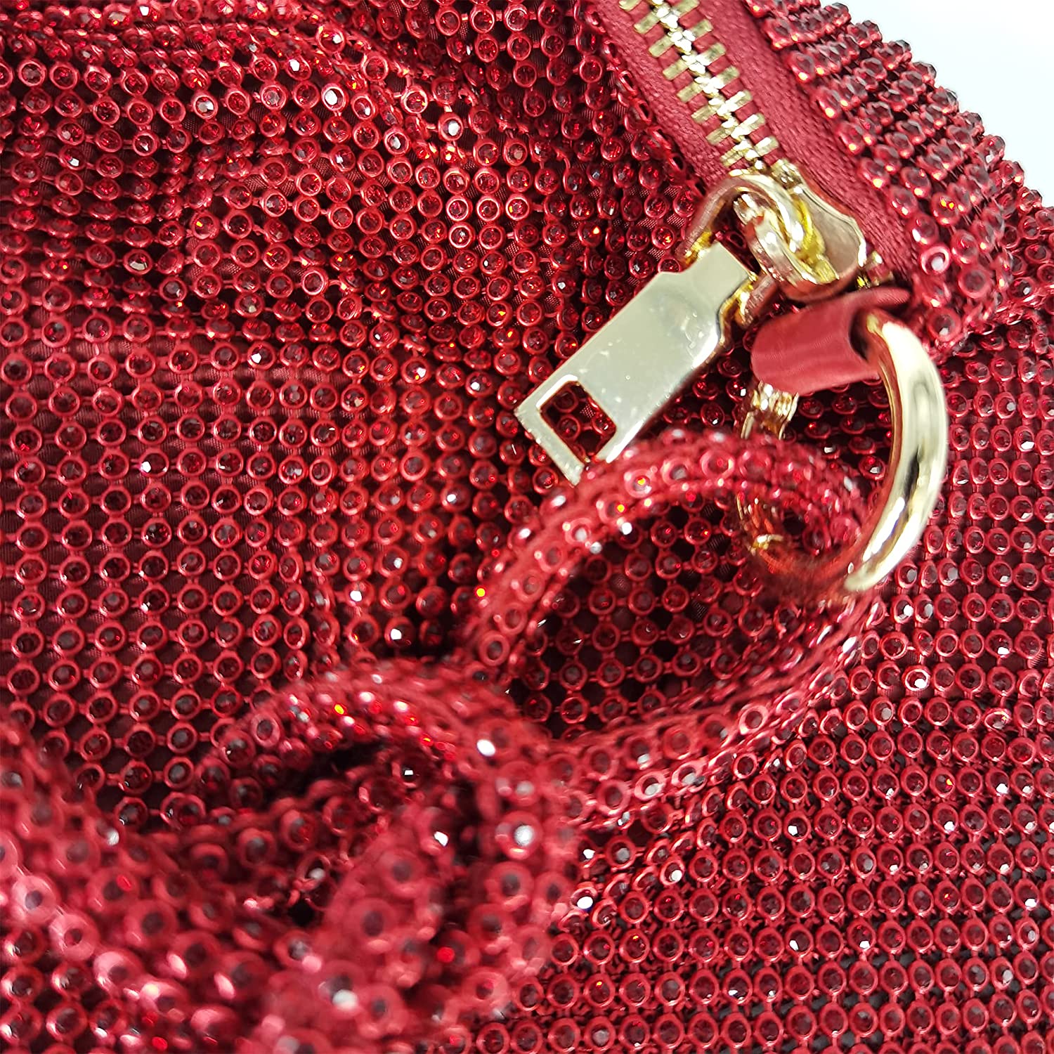 Luxe Pailletten Schoudertas Dames met Ketting - Zilver / Zwart / Roze / Groen / Roze / Blauw