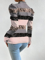 Valentina Floral Blouse | Damesblouse met Opstaande Kraag, Speelse Bloemenprint en Verfijnde Pofmouwen