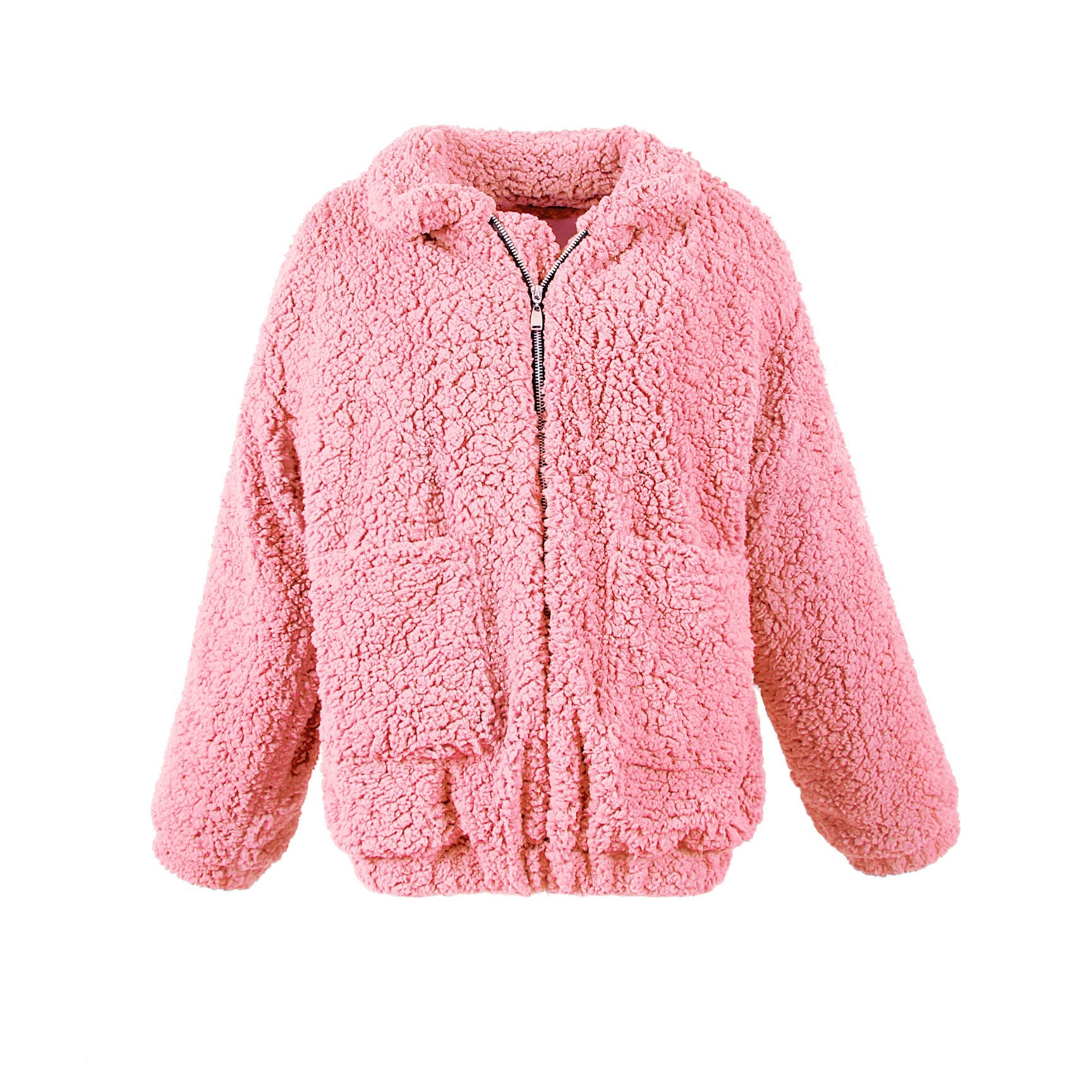 Alessia Fleecejack | Warme Damesjas van Zacht Fleece met Rits en Zakken