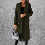 Aeris™ Winter Trenchcoat | Warme Damesjas met Reverskraag in Klassiek Design
