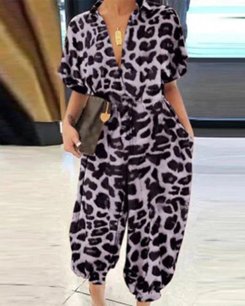 Alice | Vrouwen Jumpsuit met Uitdagende Prints