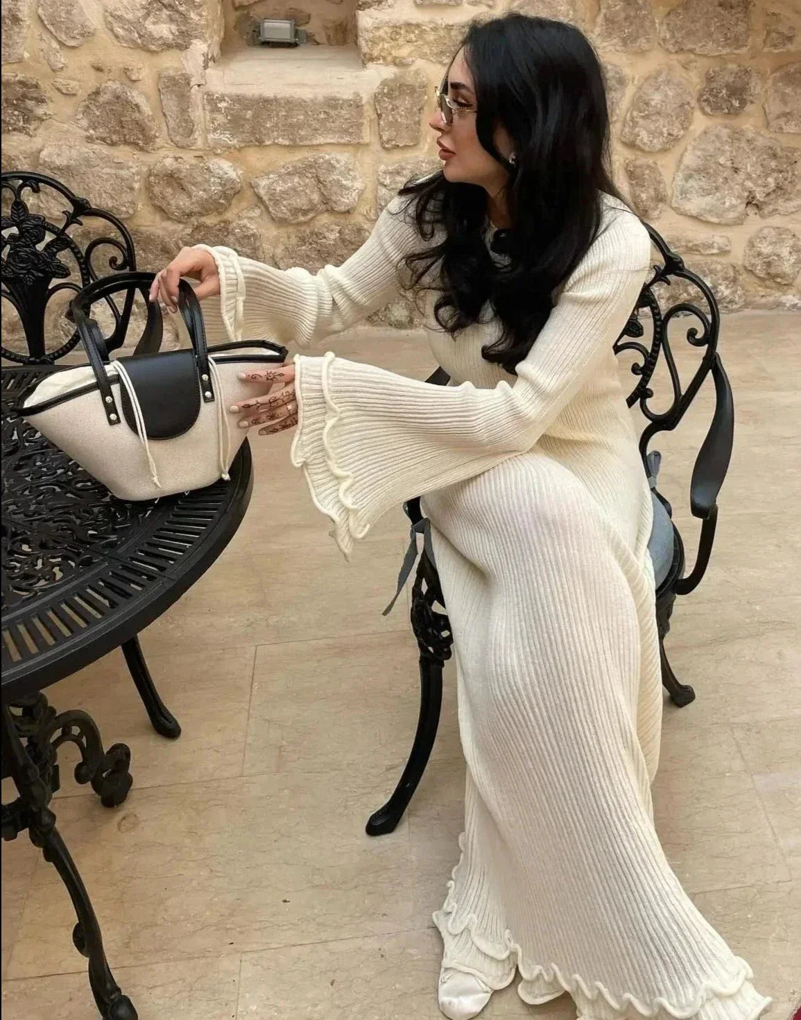 Annalee Jurk | Elegante Maxi Jurk met Gesloten Rug en Flatterende Pasvorm