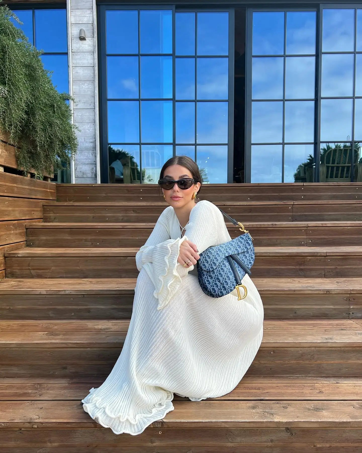 Annalee Jurk | Elegante Maxi Jurk met Gesloten Rug en Flatterende Pasvorm