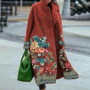 Isabella lange mantel dames met reverskraag – stijlvolle winterjas voor herfst