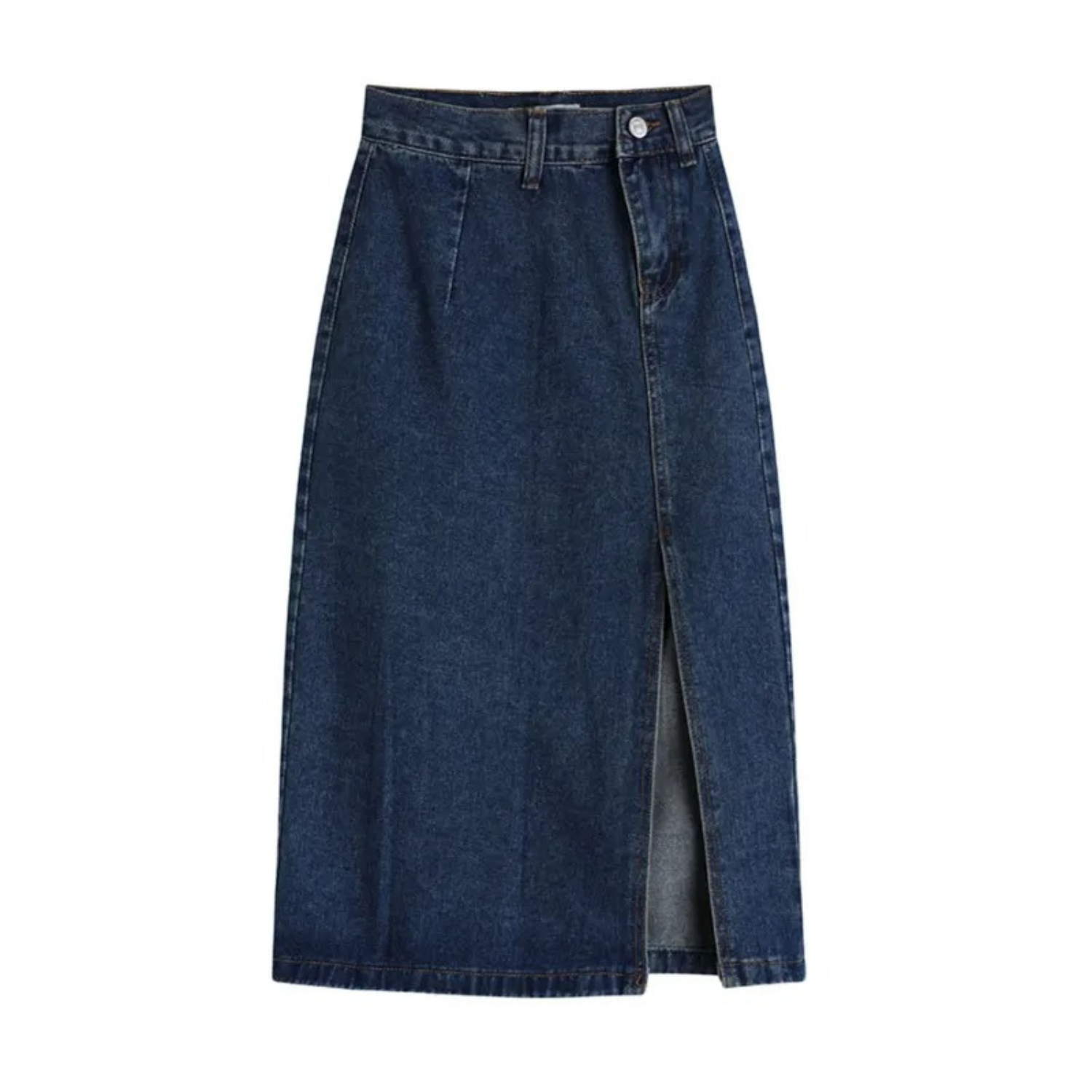 Alijn Rok | Denim Kokerrok met High Waist, Zijsplit en Klassieke Pasvorm