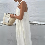 Ari Dress | Elegante Maxi-jurk met Halternek en Vloeiend Silhouet