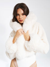 Aurora Jas | Cropped Faux Fur Jas met Luxe Look en Ultiem Comfort
