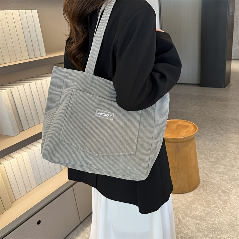 Giulia Moretti | Luxe Corduroy Schoudertas voor Dames