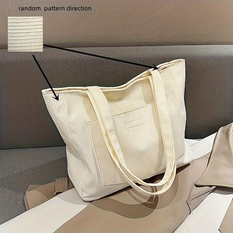 Giulia Moretti | Luxe Corduroy Schoudertas voor Dames