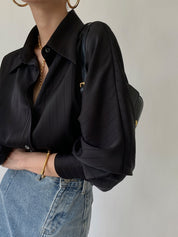 Oversized Blouse Dames met Kraag - Giulia Bellamore